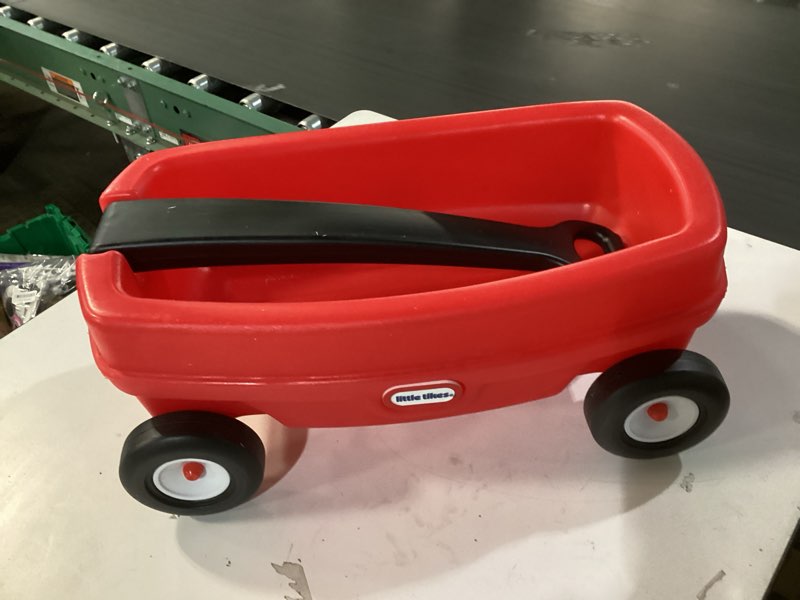 Condition photo showing Good Condition for Little Tikes Lil' Wagon – Red And Black, Indoor and Outdoor Play, Easy Assembly, Made Of Tough Plastic Inside and Out, Handle Folds For Easy Storage | Kids 18