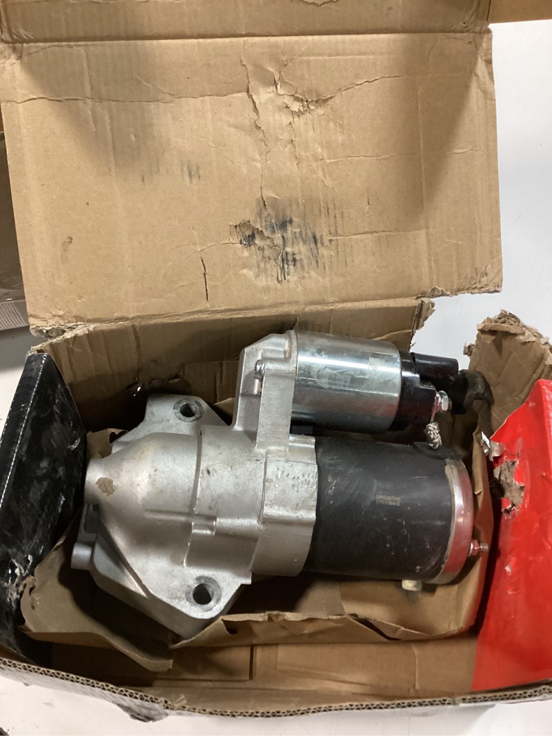 Condition photo showing As Is for a-premium starter motor compatible with honda pilot, ridgeline, 2006-2008, 3.5l, 12v 1.6kw 19-teeth counterclockwise, replace# 31200rjea01, mhg024