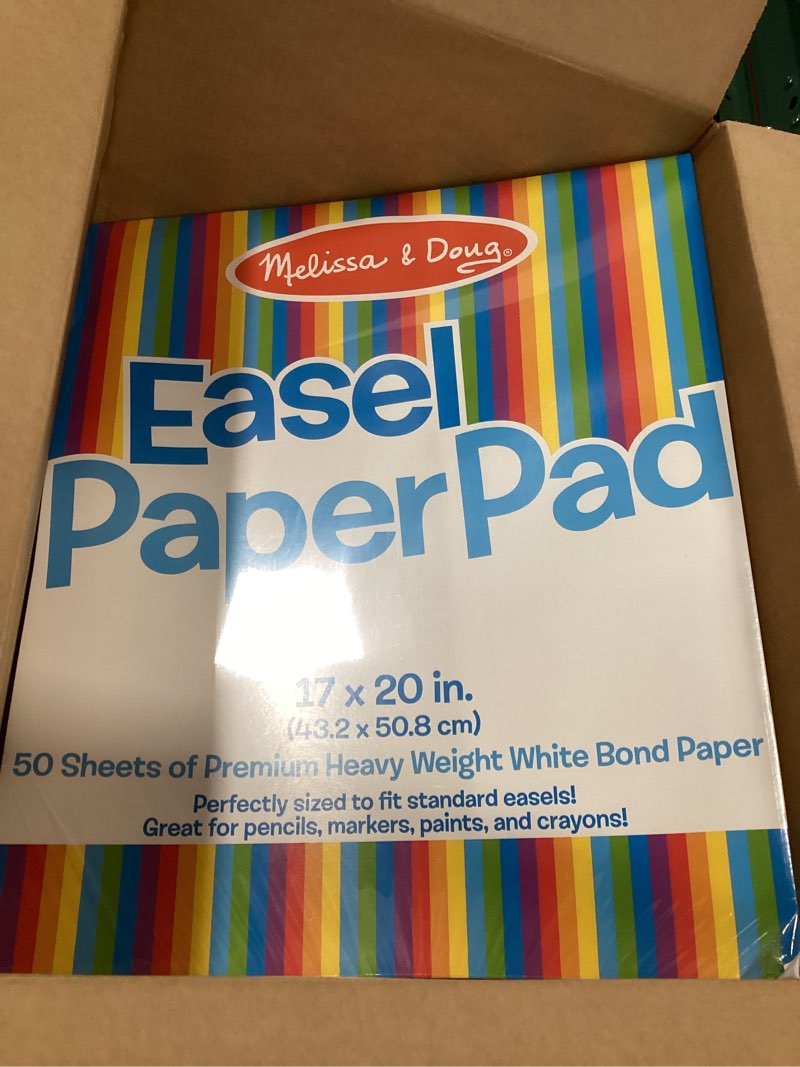 Condition photo showing New/Like New for Melissa & Doug Easel Pad (17 x 20 inches) - 50 Sheets, 2-Pack Easel Pad Bundle 50 Sheets Standard Packaging