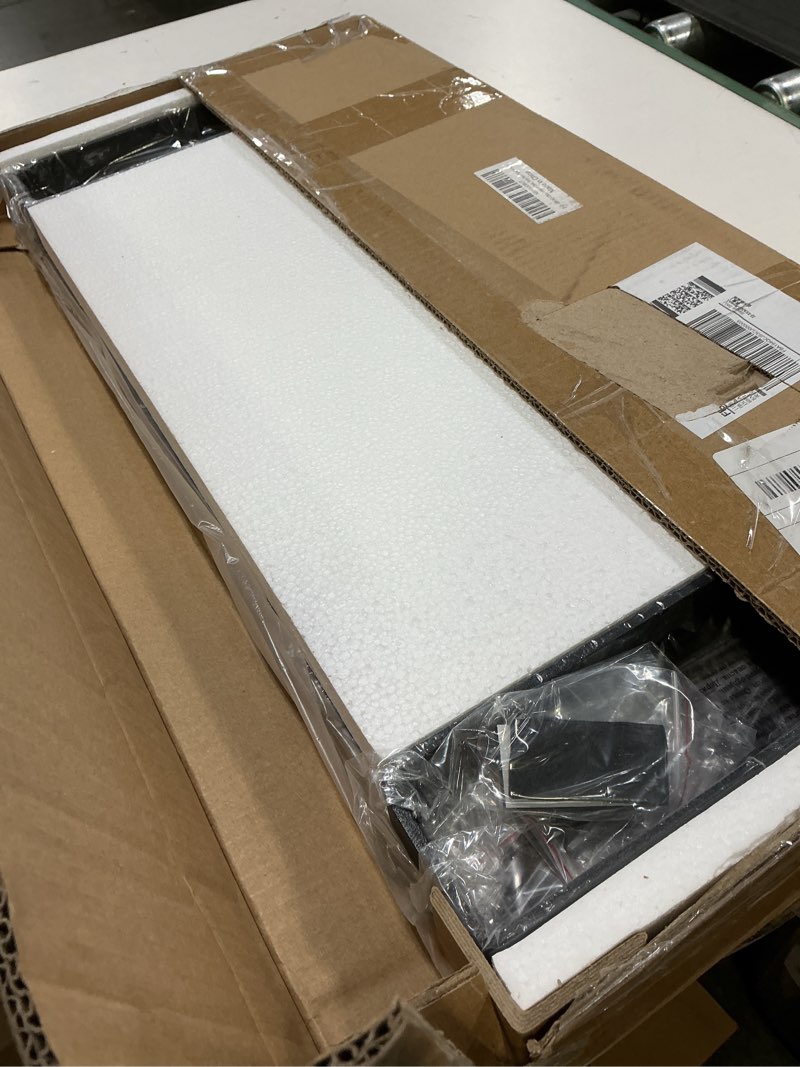 Condition photo showing New/Like New for xinyao monitor stand for desk, wood & steel computer stand riser with storage organizer for office laptop, pc, printer 24x12 inch rectangle a