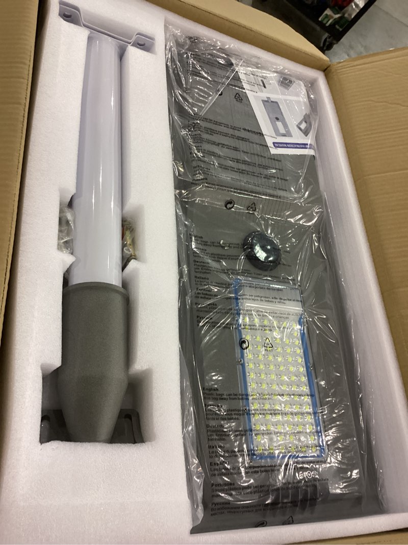 QMXINEYU 8000W Solar Street Light 6500K 800000LM – Auto On/Off Dusk to Dawn Solar Street Light, IP65