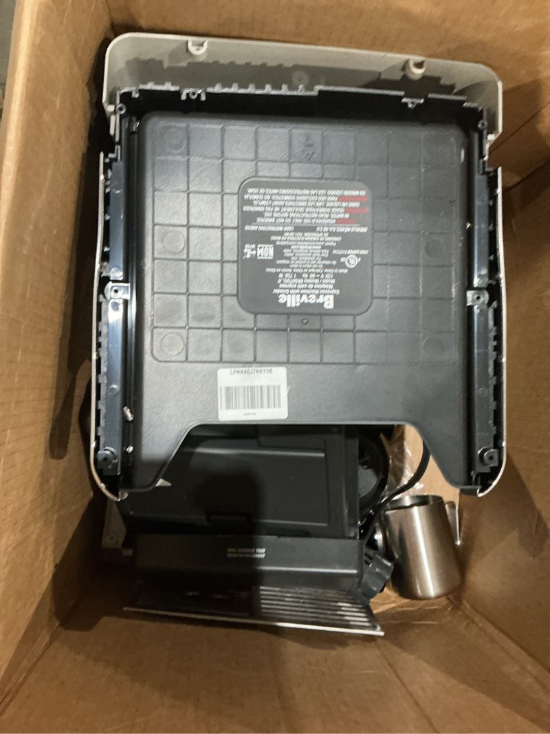 Condition photo showing As Is for breville barista express espresso machine bes870xl, brushed stainless steel