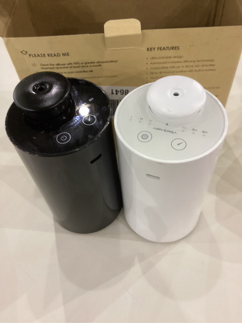 Waterless Diffuser for Essential Oil, Battery Operated Nebulizer, 0.7 Fl.Oz./ 20mL Capacity, Mini Sc