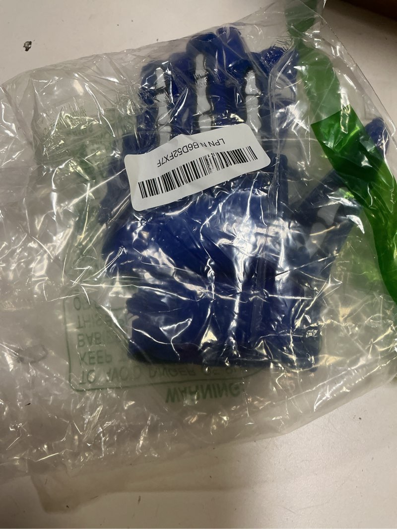 Condition photo showing Good Condition for glorious traders adult & youth football gloves - ultimate performance booster with super sticky grip blue youth medium