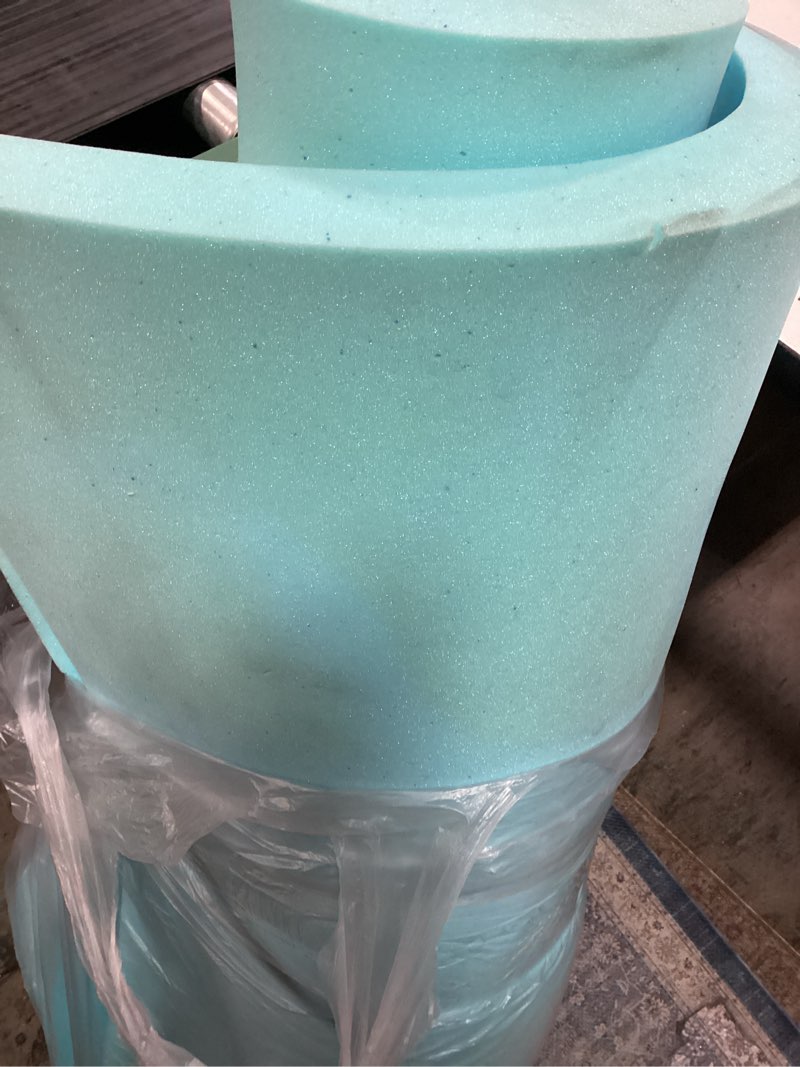 Condition photo showing As Is for Dual Layer 4 Inch Memory Foam Mattress Topper for Pressure Relief with 4X Support, 2" Pillow Top Twin Mattress Topper 50% Viscose Made from Bamboo Plus 2" Cooling Gel Memory Foam Comfort Mattress Pad