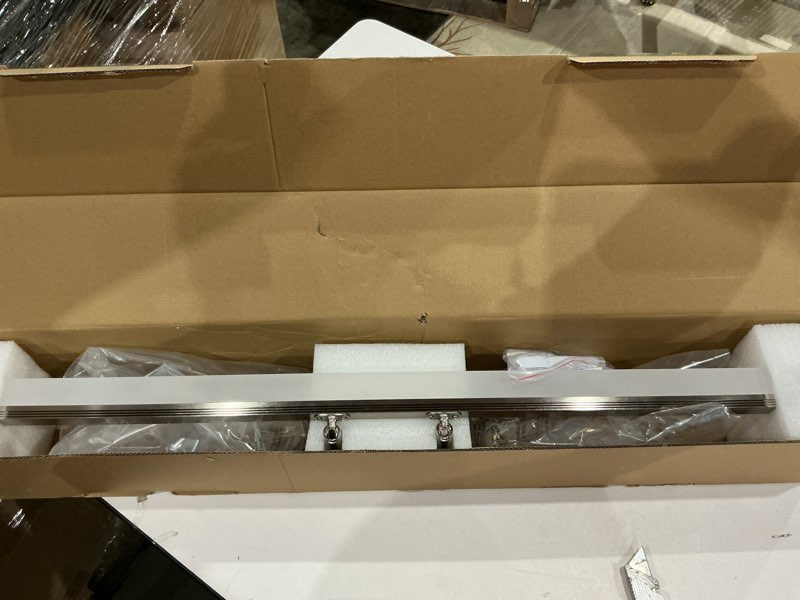 Condition photo showing Good Condition for brushed nickel vanity light 31.5", 24w led dimmable bathroom light bar with adjustable angle & 5cct – modern long wall fixture for bathroom, powder room, bedroom, apartment, hotel brushed nickel 31.5 inch long