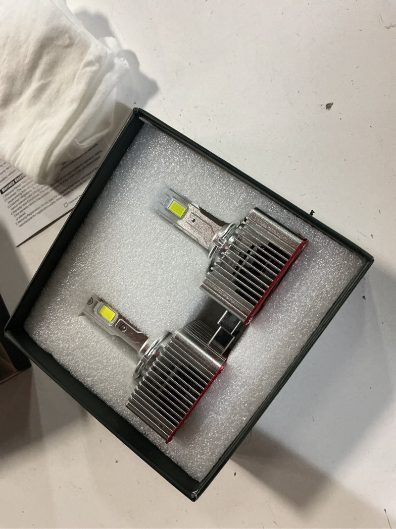 Condition photo showing Good Condition for d3s d3r led bulb,24000lm +600% brightness,6500k cool white,plug and play,d3s led bulbs canbus error free,fog light bulbs,pack of 2 d3s/r