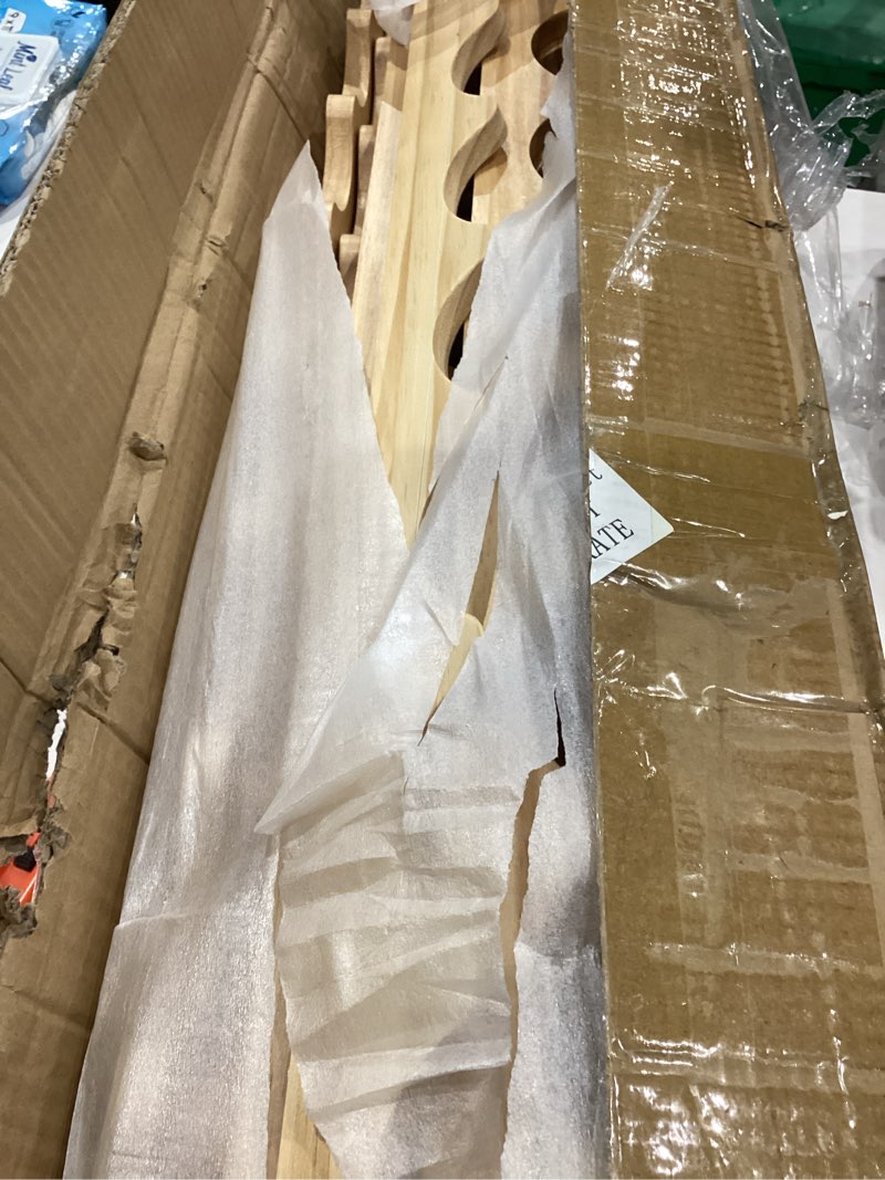 Condition photo showing As Is for Maxdot 12-Tier 120 Bottles Wine Rack, Stackable Floor Wine Bottle Organizer Storage, Large Capacity Holds 120 Bottles Holder Shelf for Kitchen, Cabinet, Dining, and Living Room