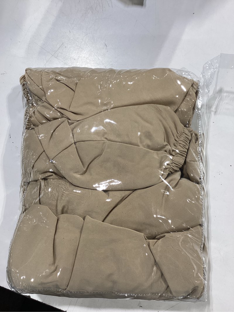 Condition photo showing Good Condition for 8pcs patio cushion covers,patio furniture couch seat slipcovers?washable furniture protector, replacement for sofa sectional chair khaki 8pcs