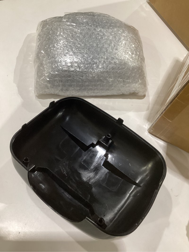 Condition photo showing Good Condition for pair chrome hood mirror cover fit 2008-2017 freightliner cascadia pair chrome mirror cover
