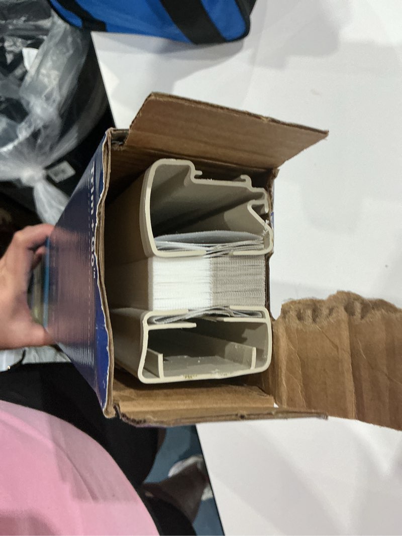 Condition photo showing As Is for cordless cellular shades,blackout honeycomb shades for windows,pull down pleated blinds,easy to install for indoor windows and french doors,beige blackout-color coordinated,30" w x 72" h beige blackout-color coordinated 30"w x 72"h