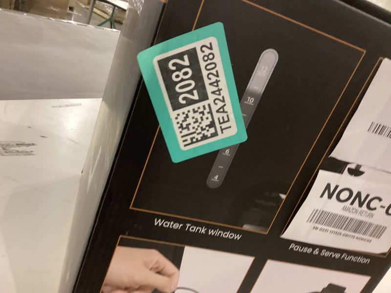 Condition photo showing New/Like New for AIRMSEN 12-Cup Programmable Dual Coffee Maker – Single Serve Machine for K-Cup Pods & Ground, 1000W Fast Brew, Delay Start, 2H Keep Warm, Touchscreen, 60oz Tank, Glass Carafe – Home & Office