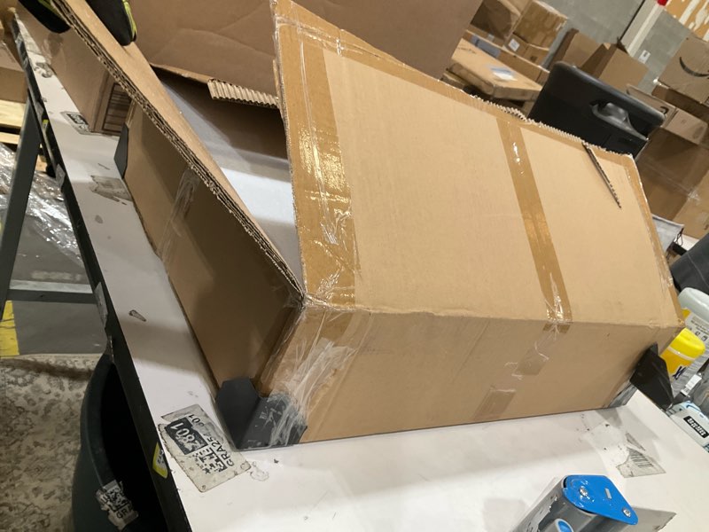 Condition photo showing As Is for Old Canal Bakery Display Case, Pastry Display Case Countertop 3 Tier Tray, Acrylic Clear Boxes for Bread Pastry Desserts Food Cookie, Display Cabinet Box for Baking Enthusiasts, 20.86 x 17.3 x 16.5 in