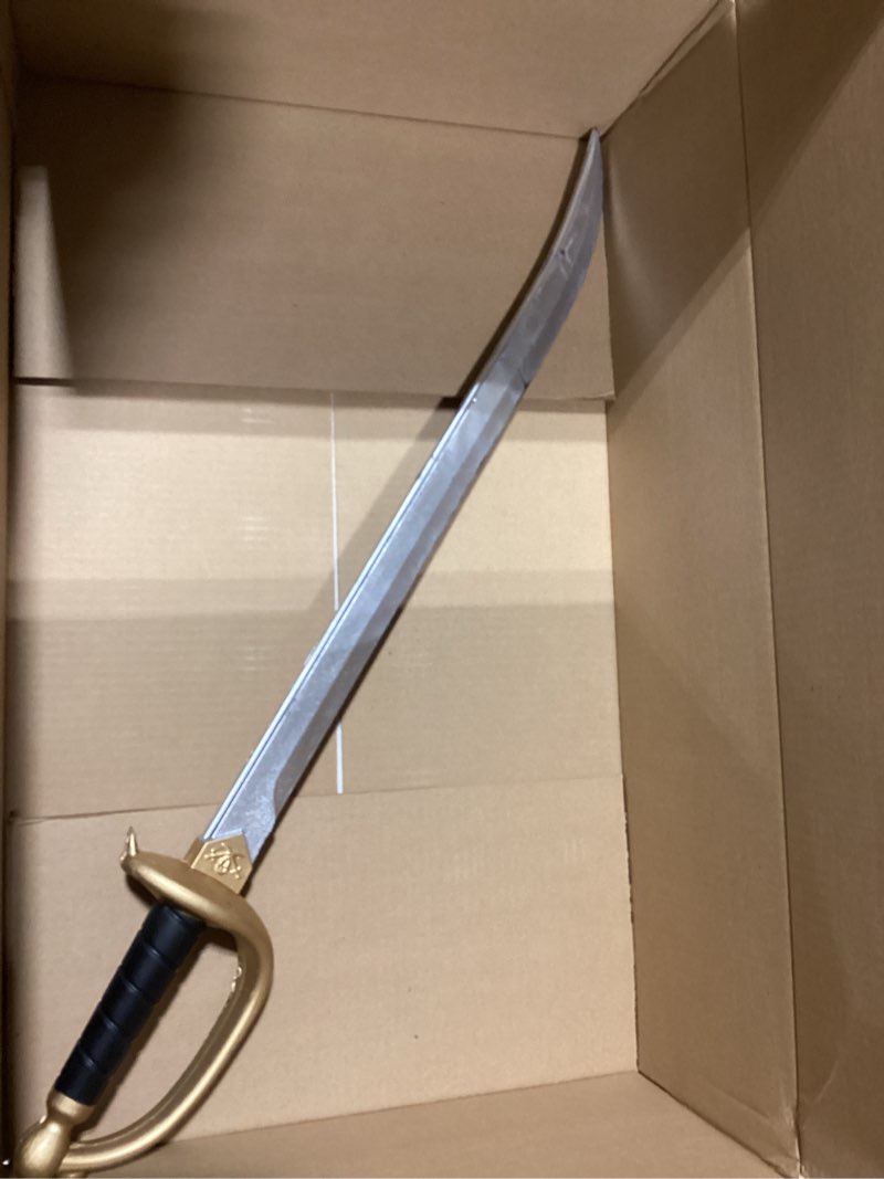 Condition photo showing Good Condition for 30-Inch Foam Pirate Cutlass Swords - Perfect for Cosplay, Roleplaying, and Halloween Costume Props. Safe and Durable Training Swords for Teenages and Adults