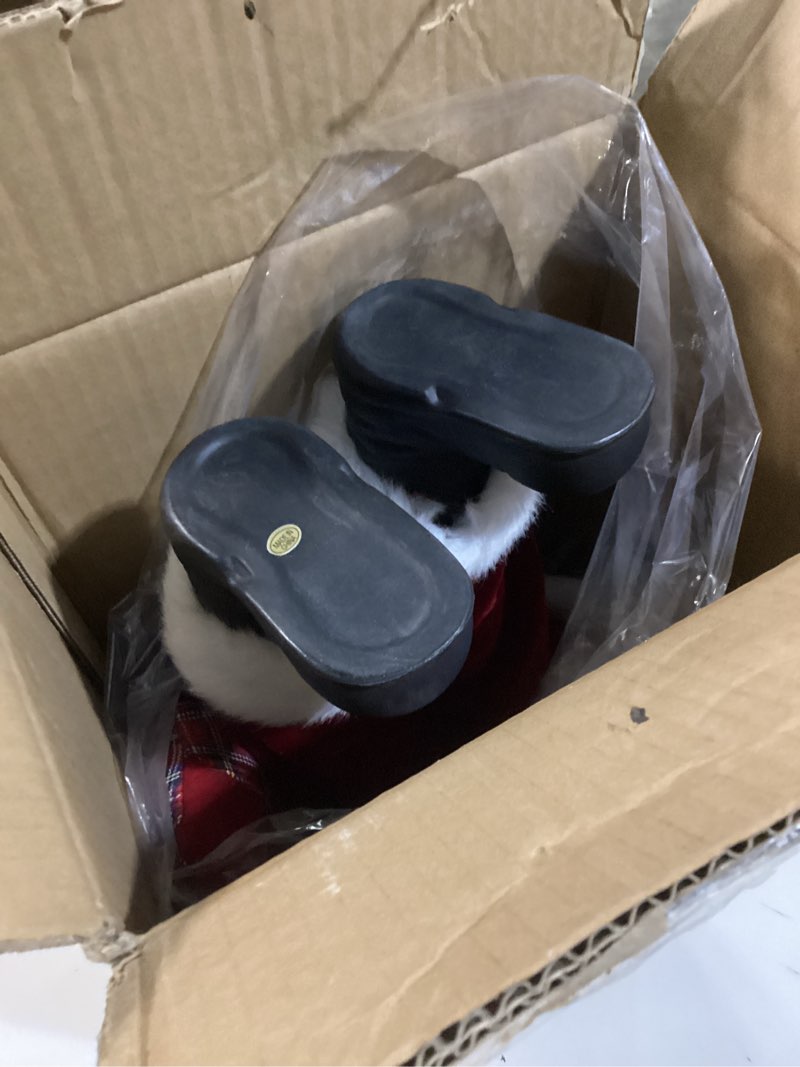 Condition photo showing Good Condition for AGM 18" Santa Claus, Christmas Figurine Figure Decor with Good and Bad List and Bear and Gifts Bag for Holiday Party Home Decoration 18" (With Bear)