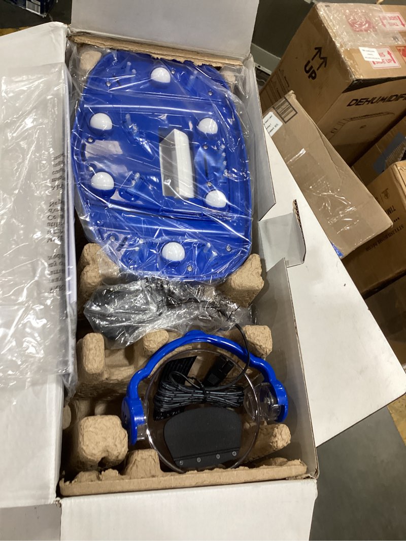 Condition photo showing New/Like New for new 2026 pool blaster max cordless pool vacuum for inground & above ground pools, more suction power, 60 min runtime, omni-directional rollers, easy charging, handheld, rechargeable pool cleaner vac