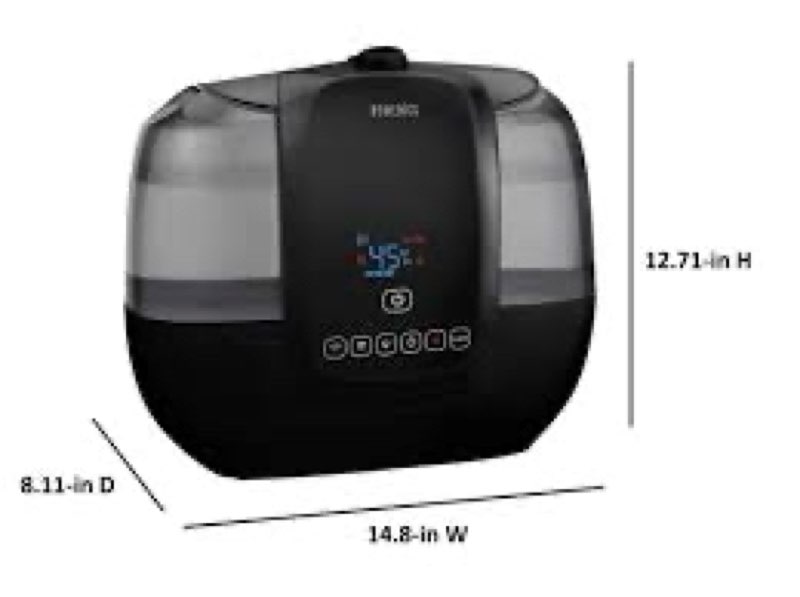Homedics warm & cool mist ultrasonic humidifier WMTF355