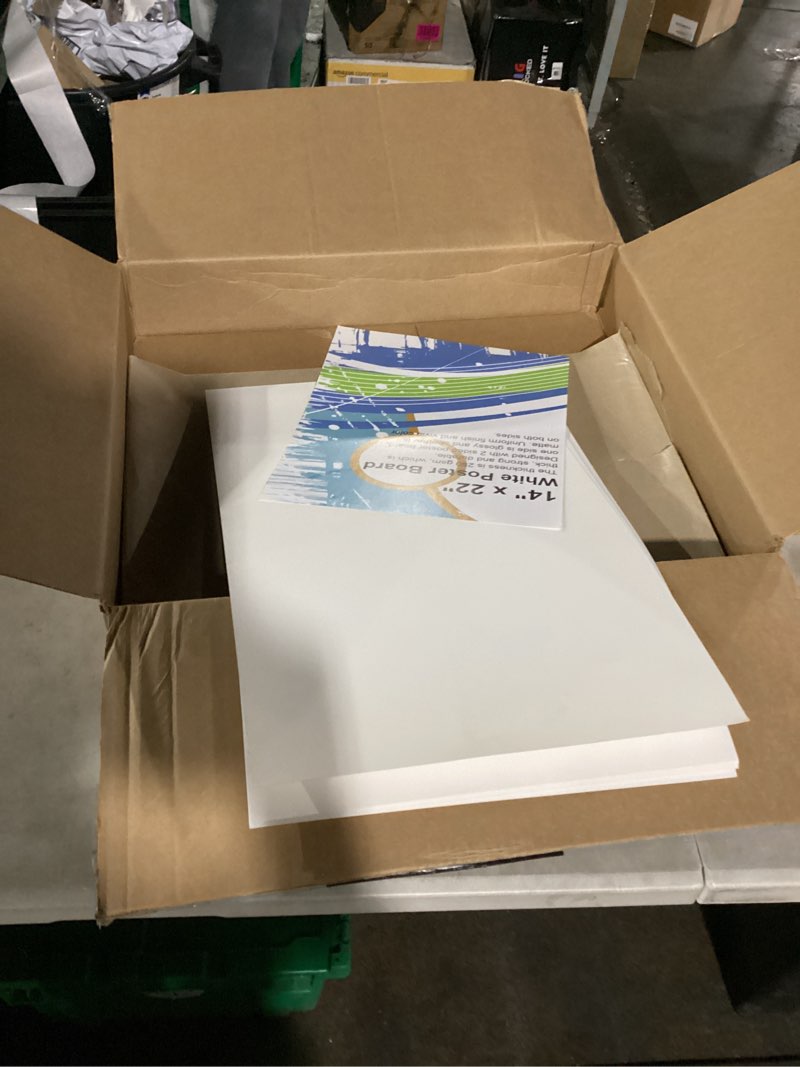 8 pcs 14" x 22" poster board white poster board paper bulk 250 gsm thickness vision boards smart pos