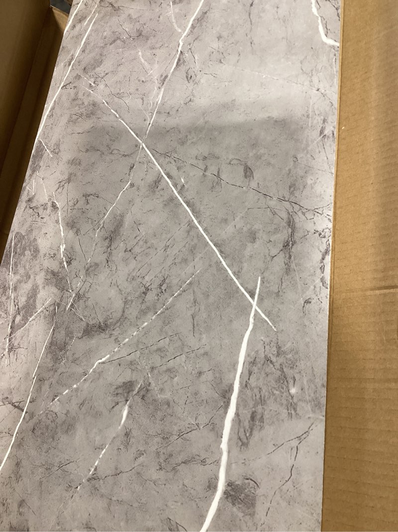 Condition photo showing Good Condition for Haimin Wall Panels Peel and Stick 20 Pieces 23.6x11.8in (38.7 Sq. Ft. Coverage) Backsplash Marble Look Tile?not Real Marble, Ideal for Kitchen Bathrooms Living Rooms Bedrooms (Gray-YSH)