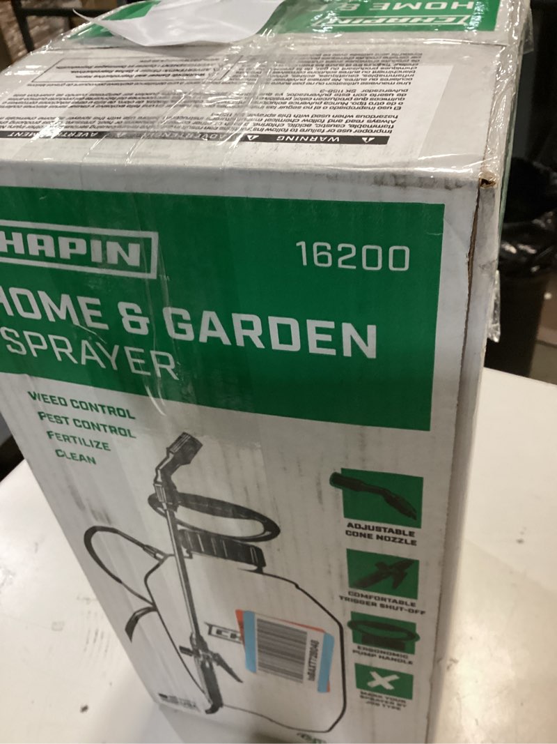 Condition photo showing Good Condition for chapin 16200 pump sprayer, 2-gallon, lawn & garden translucent poly tank, adjustable cone nozzle, ergonomic handle & in-tank filter for herbicides, pesticides & fertilizers 2 gal sprayer