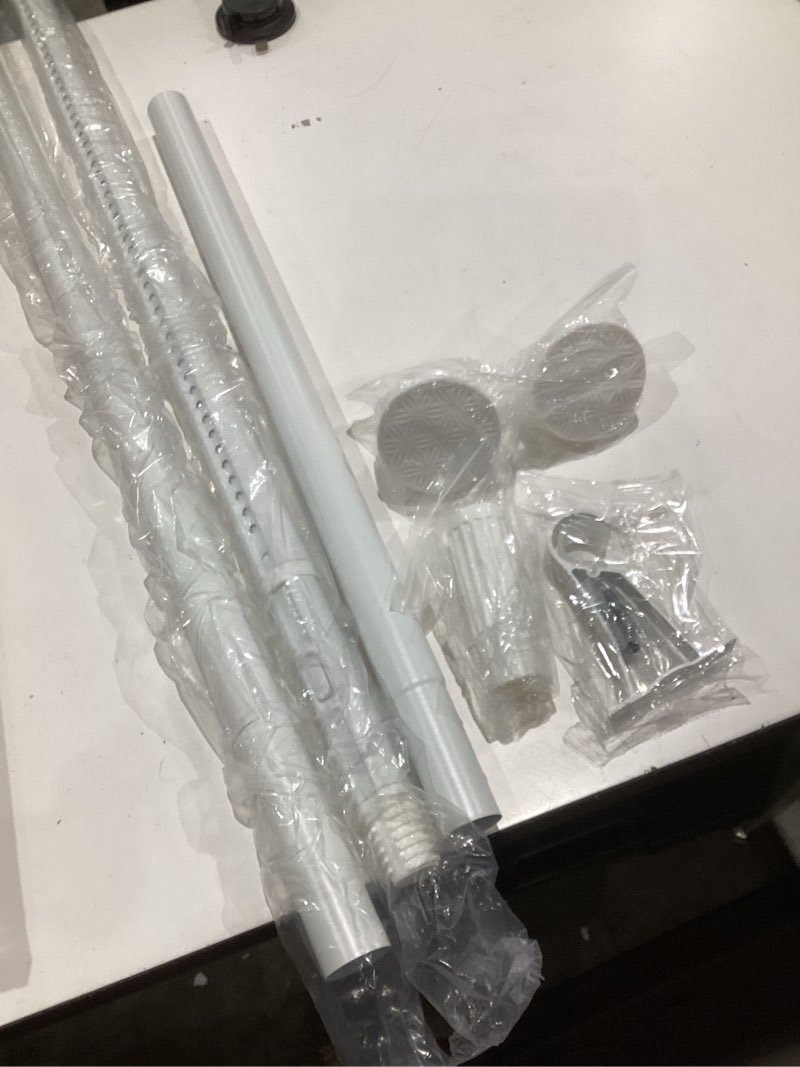 Condition photo showing As Is for melchef room divider tension curtain rod