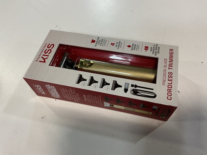 Condition photo showing Good Condition for kiss usa precision blade cordless usb hair trimmer clipper, 8 pieces, men waterproof adult