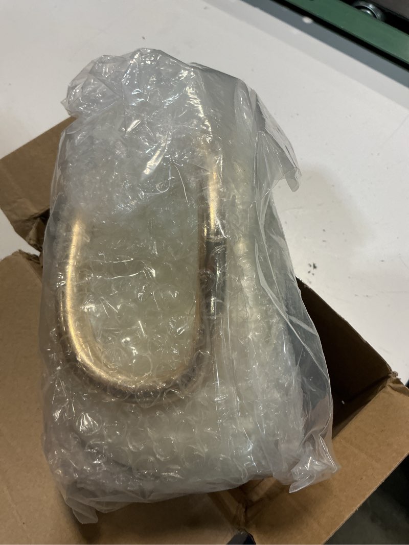 Condition photo showing New/Like New for acrylic clutch purse for women classic round acrylic evening handbag vintage metal handlebars bag for wedding party prom beige
