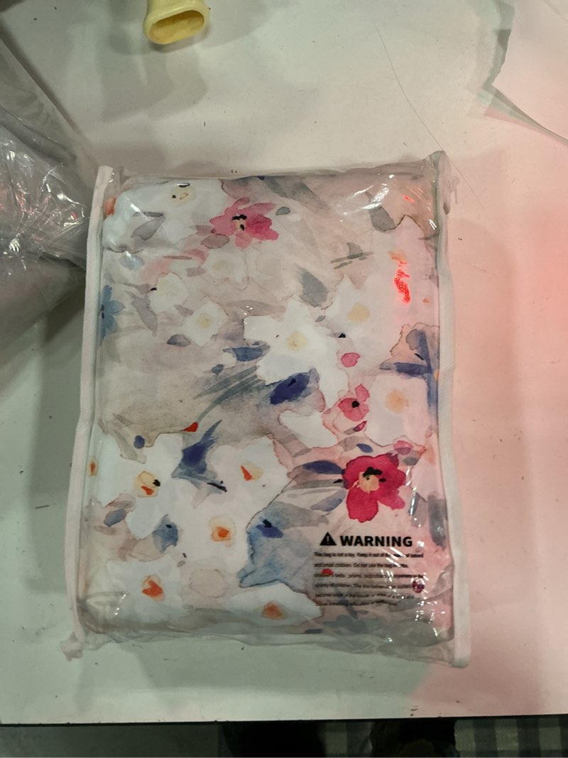 Condition photo showing New/Like New for floral queen sheet set, luxury 1800tc hotel quality double brushed microfiber deep pocket bed sheets, ultra soft, breathable and cooling, 4pc, queen size 08# floral queen