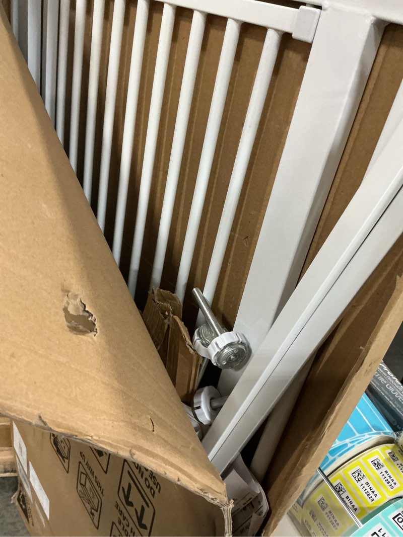 Condition photo showing Good Condition for Lumizone Extra Tall Cat Gate 55.12" High Pressure Mounted Extra Wide 2025 New (17 Sizes) 1.37" Gap No Drilling Auto-Close One-Handed Operation Tall Pet Gate for Dogs(White, 55.12" H x 29.92"-34.24" W) 55.12" H-white 29.92"-34.24" W