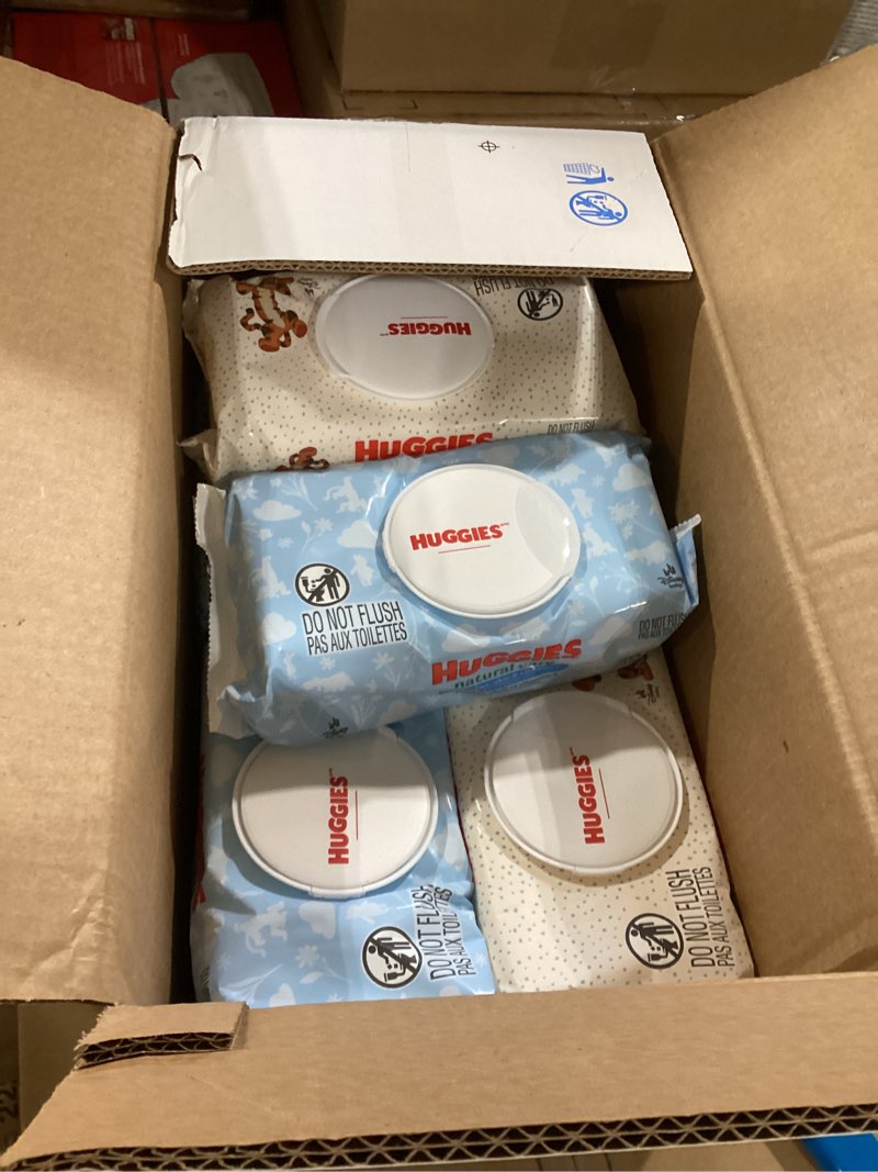 Condition photo showing Good Condition for Huggies Natural Care Cucumber, Aloe and Vitamin E Baby Wipes, Hypoallergenic, Scented, 10 Flip-Top Packs (560 Wipes Total), Packaging May Vary 56 Count (Pack of 10)