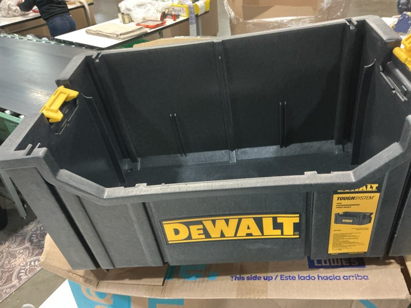 Condition photo showing New/Like New for dewalt tool organizer, tough system (dwst08205) open tote case