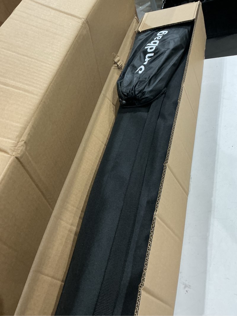 Condition photo showing Good Condition for outdoor projector screen 60 inch, 16:9, high gain, projector screen with stand, wind-resistant design for portable projection screen outdoor, with ropes and spikes, 4k image for home theater, camping. 60" (16:9)