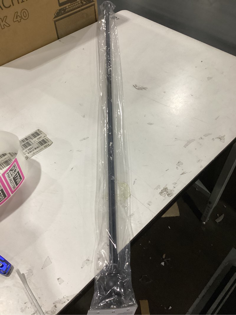 Condition photo showing New/Like New for Kenney Chelsea Ball End Window Curtain Rod - Adjustable for Windows 48 to 86 Inches, Extendable Set, Black 1-Pack 48-86" Black