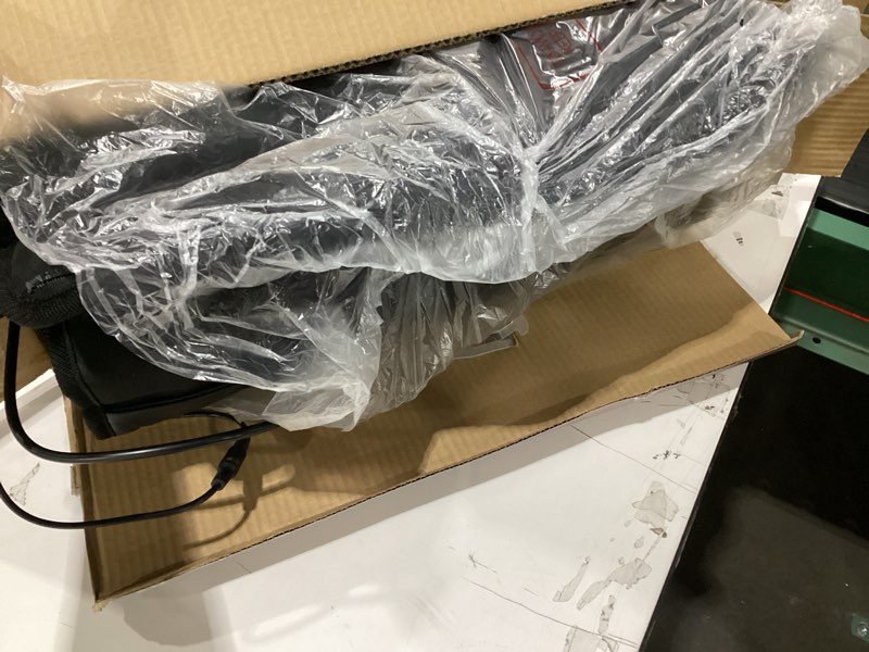 Condition photo showing As Is for Massage Mat, Detachable Neck Massager, Full Body Vibration Heating, Massage Pad with 10 Vibrating Motors and 9 Speed Settings for Home Office Use, Gift for Men Women Parents Christmas,Black