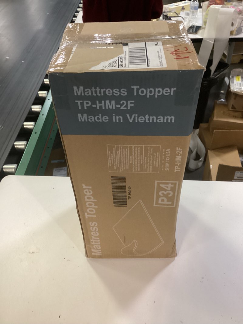 Condition photo showing New/Like New for 2 inch mattress toppers memory foam cooling gel infused for enhanced comfort, certipur-us certified breathable bed topper pad with support for sleeper sofa couch rv camper, full 2in-blue full