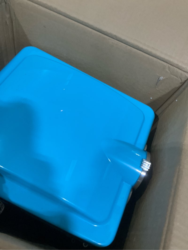 Condition photo showing As Is for Little Bambino Popcorn Machine - 2.5oz Tabletop Movie Theater Popcorn Popper with Stainless-Steel Kettle by Great Northern Popcorn (Blue)