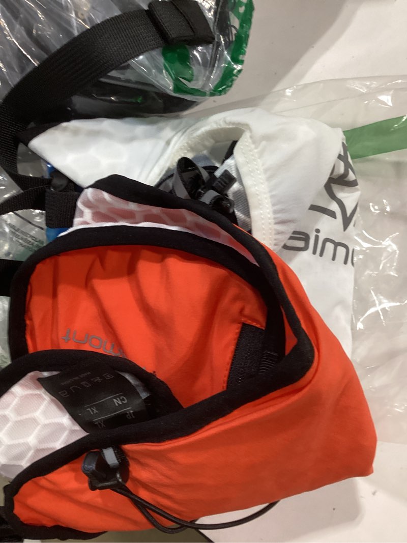 Condition photo showing Good Condition for haimont 5l trail running hydration vest backpack with 2 soft flasks lightweight running vest for men women orange medium