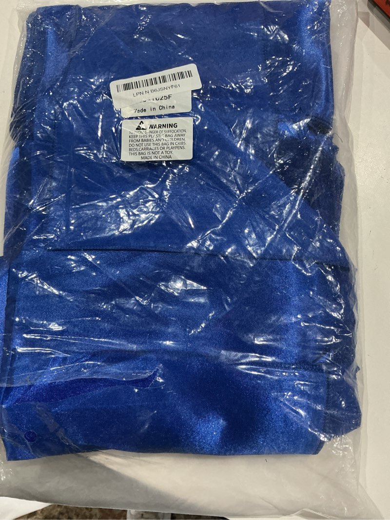 Condition photo showing Good Condition for incomplete horbaunal 30 pack royal blue satin napkins 17 x 17 inch, square soft table dinner napkins, silky cloth napkins table decoration for weddings banquets parties royal blue 17\" x 17\" (set of 30)