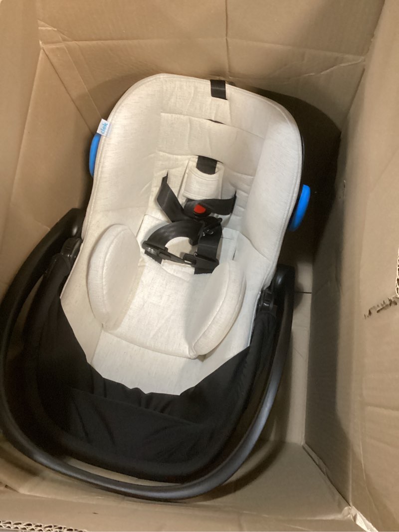 Condition photo showing Good Condition for Clek Liing Infant Car Seat with Adjustable Load Leg, Compact, Lightweight Design, 7 Recline Positions, and Easy-to-Use Rigid Latch (Marshmallow) Marshmallow (Crypton C-Zero Performance Fabric)
