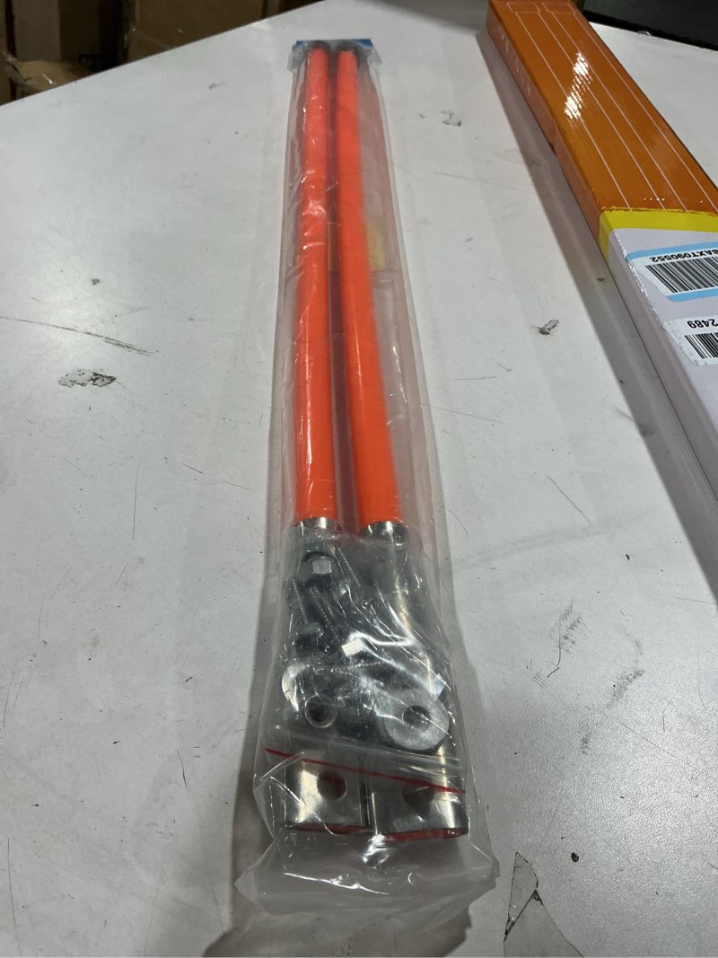 Condition photo showing New/Like New for 29" Snow Plow Markers Blade Guides Orange 3/4'' Thickened Material Never Break Stainless Steel Joint Fit for Blizzard Boss SNO-Way Western Snowplows & Many More Pickup Truck SUV UTV ATV