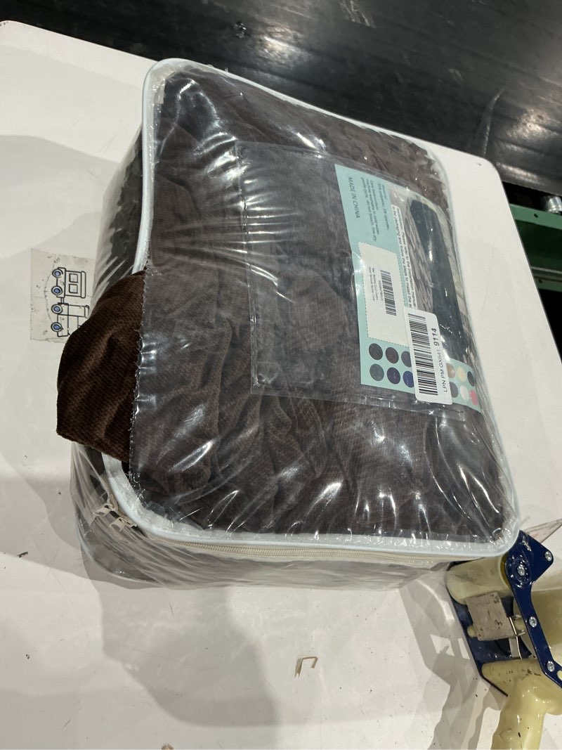 Condition photo showing As Is for arfntevss sectional recliner couch covers velvet corner sectional sofa cover for reclining couch stretch soft l shape recliner slipcover thick u shaped washable protector (5 seat cover, dark brown) 5 seat cover dark brown