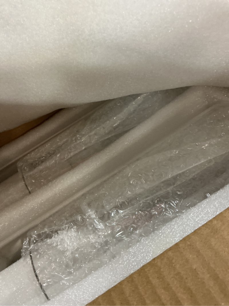 Condition photo showing New/Like New for 48 pack glass cylinder vases 4,6,8,10 inch tall clear flower vase hurricane floating candle holder for table centerpiece wedding home decor 48 pack(4,6,8,10 inch )
