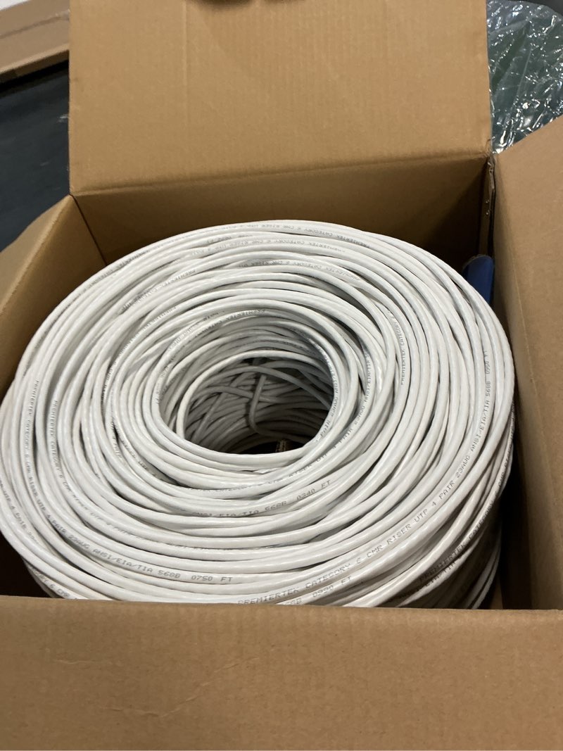 Condition photo showing Good Condition for 1000Ft Cat6 23AWG UTP Solid 4-pairs Network Ethernet LAN Cable Bulk White (CAT6-CCA-1KFT-W)