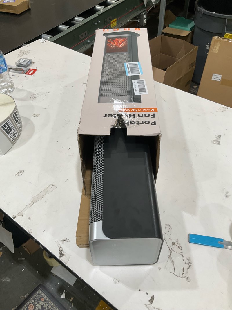Condition photo showing As Is for Space Heaters for Indoor Use, 1500W PTC Ceramic Electric Heater with Thermostat, Room Temperature Display, 70° Oscillation, Remote Control, 12H Timer, Quiet Portable Heater for Office Bedroom
