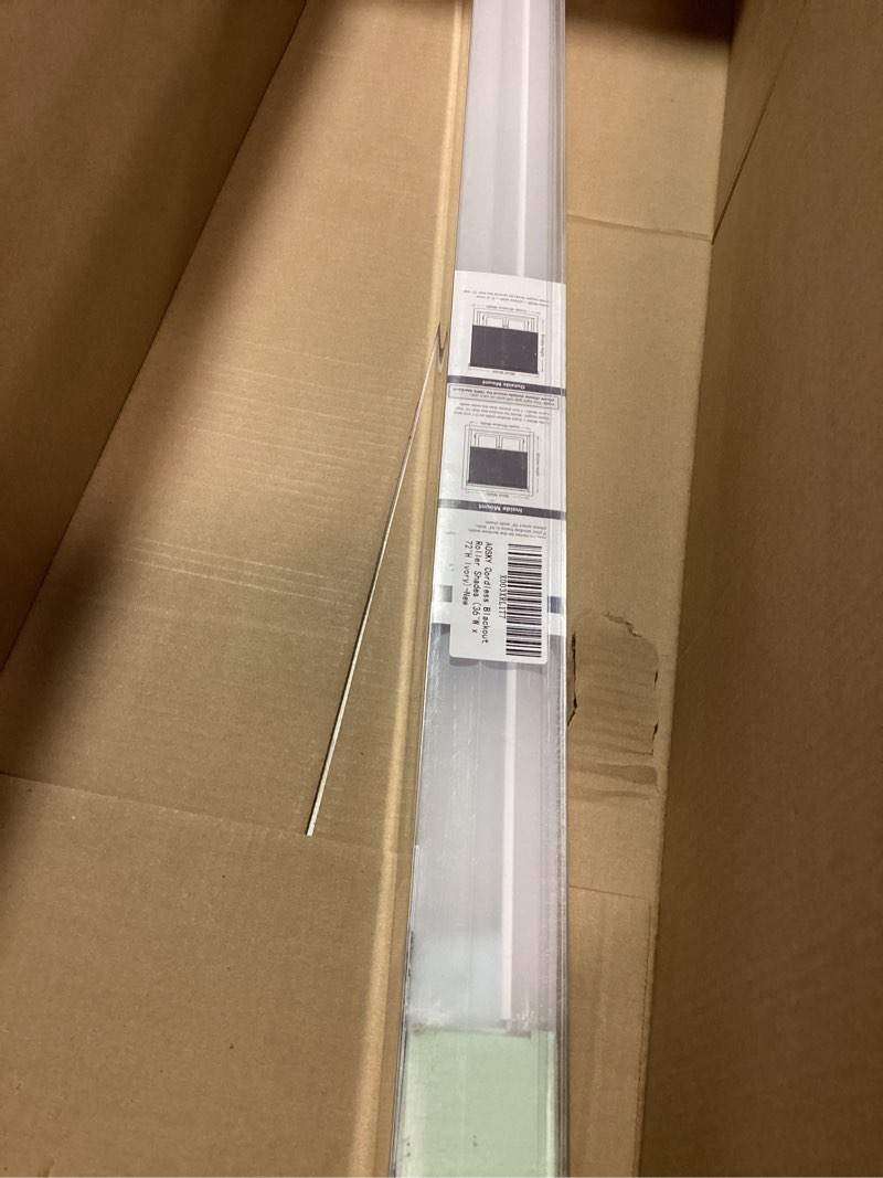 Condition photo showing New/Like New for AOSKY Cordless Roller Shades Blackout Blinds for Windows Room Darkening Rolled Up Shades with Spring System, UV Protection Window Shades Door Blinds for Home and Office (36/“W x 72\" H, Ivory) 36/“W x 72\"H Ivory