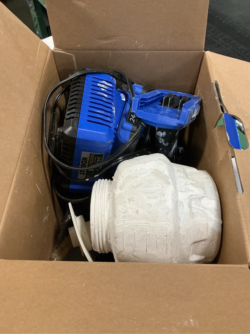 Condition photo showing As Is for Kobalt Cordless Battery Handheld HVLP Paint Sprayer (Compatible with Stains)