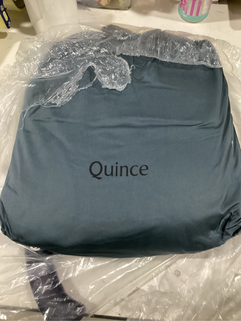 Condition photo showing Good Condition for teal blue sheet set bamboo quince 