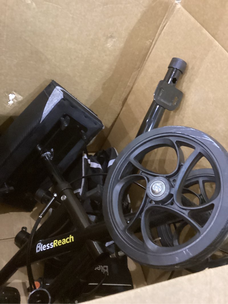 Condition photo showing Good Condition for Economy Knee Scooter Steerable Knee Walker for Foot Injuries Compact Crutch Alternative with Dual Braking System (Black)