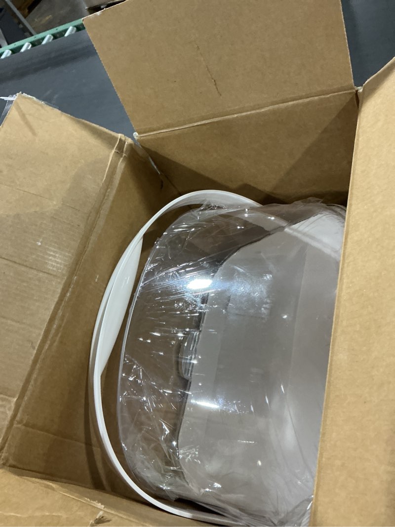 Condition photo showing As Is for Makeup Organizer Countertop, Skincare Holder Bathroom Counter Organizer, Storage Box Cosmetic Display Cases, Teen Girl Gifts Make up Organizers for Vanity, Dresser (Sliver)