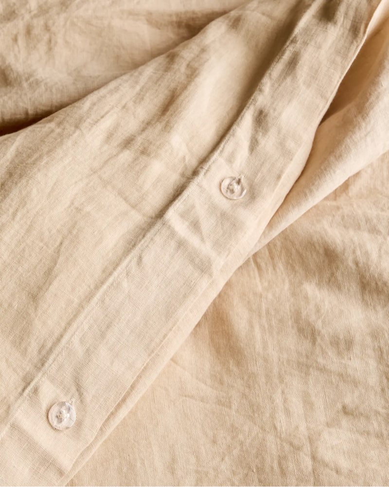 Condition photo showing Good Condition for european linen duvet cover set king color champage 